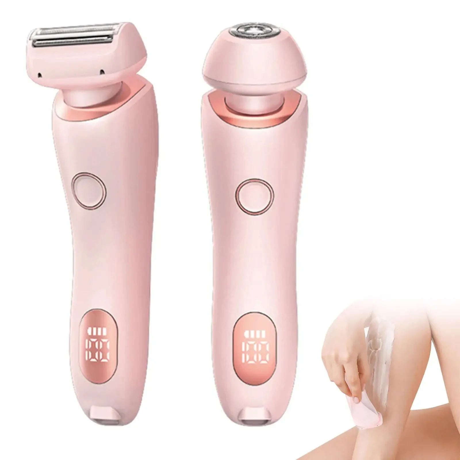 Electric Razors for Women 2 in 1 Bikini Trimmer Face Shavers Hair Removal for Underarms Legs Ladies Body Trimmer IPX7 Waterproof